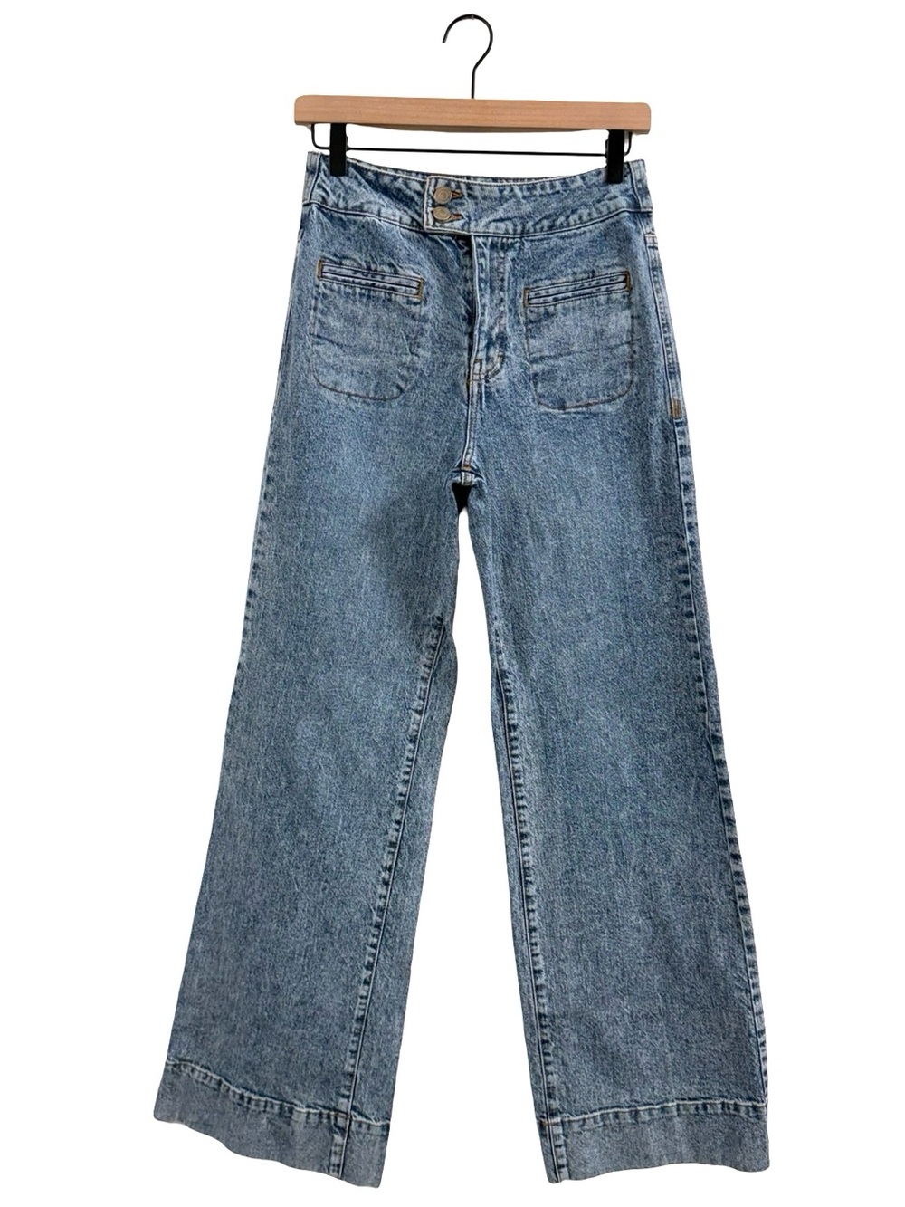 Habitual High-Rise Wide Leg Women's Jeans - Light Blue Denim